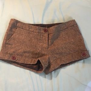 Brown short shorts